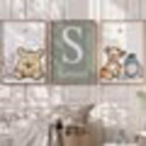 Winnie the Pooh Nursery Print Set, Custom Baby Pooh Nursery Art, Personalized Baby Name, Pooh Nursery Decor, Pooh Bear Wall Art Nursery