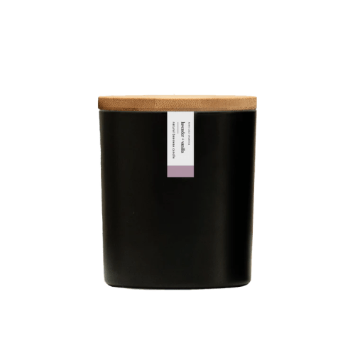 beeswax candle - lavender + vanilla