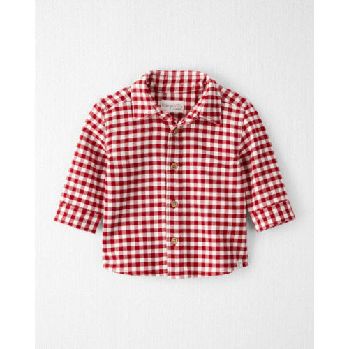 Baby Boy Plaid Organic Cotton Button-Front Flannel Shirt - Little Planet | Carter's (9M)