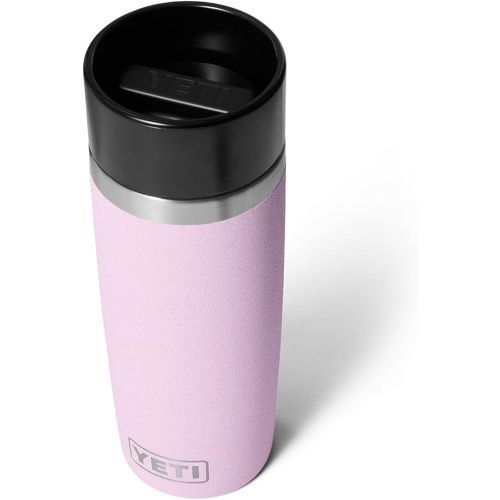 YETI Rambler 16 oz Travel Bottle, Stainless Steel, Vacuum Insulated with Leakproof Commuter Cap, Cherry Blossom