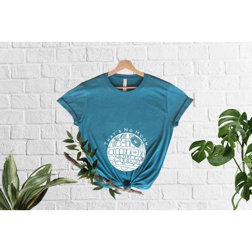 That's No Moon T-Shirt First Time Mom Gift Soon To Be Mom Baby Announcement Astronaut Pregnant Star Wars Pregnancy, Disney Pregnancy