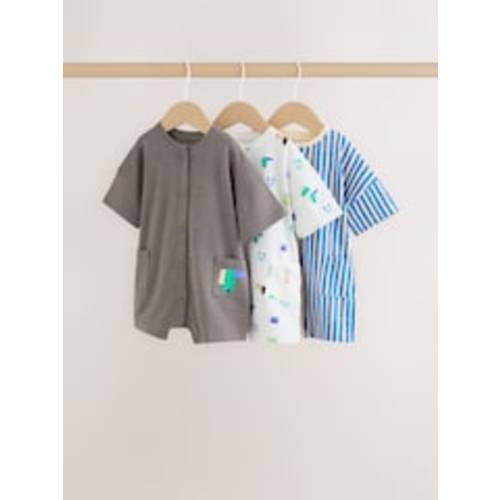 Buy Green Print Jersey Baby Rompers 3 Pack from Next USA