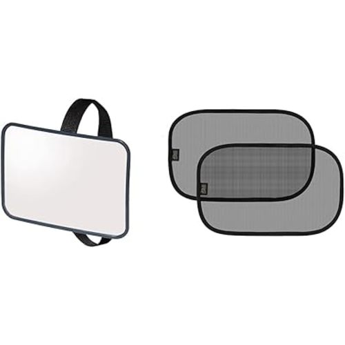 Jolly Jumper Driver's Baby Mirror (Black) + Jolly Jumper Sun Cling - 2 Pack (Black)