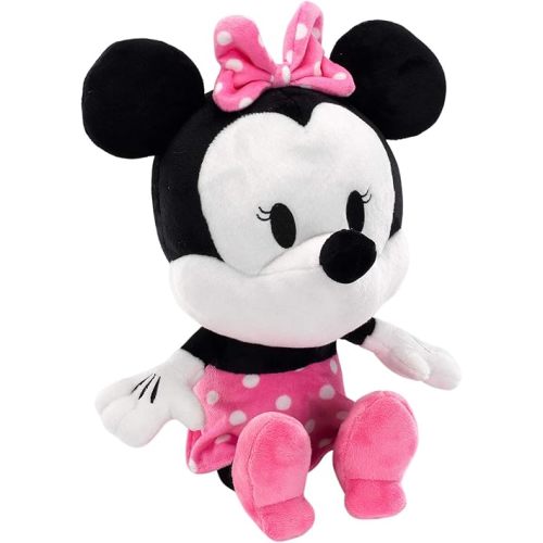 Lambs & Ivy Disney Baby Minnie Mouse Plush Stuffed Animal Toy, Black