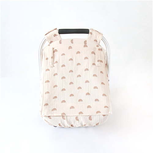 Cotton Windproof Carrying Basket Sleeve with Breathable Window for Infants Shopping Cart Guard Protector Sheet