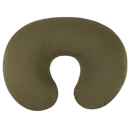 Onacosht 100% Organic Cotton Nursing Pillow Cover Soft Breathable Jersey Feeding Pillow Slipcover Fits Standard Infant Nursing Pillow for Baby Boy and Girl, Olive