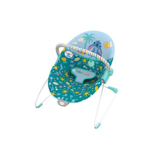 Bright Starts Stitch Ohana Paradise Vibrating Baby Bouncer 0-6 Months - Multi