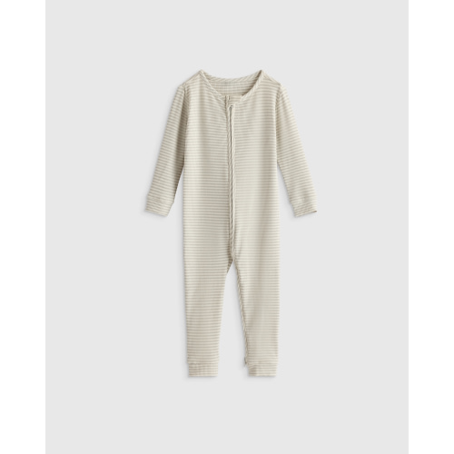 Softest Rib One Piece  in Lilac Stripe