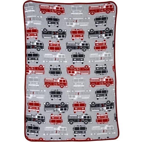 Carter's Toddler Printed Coral Fleece Blanket, Fire Truck