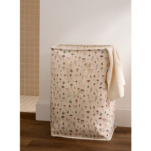 Mushroom foraging laundry basket