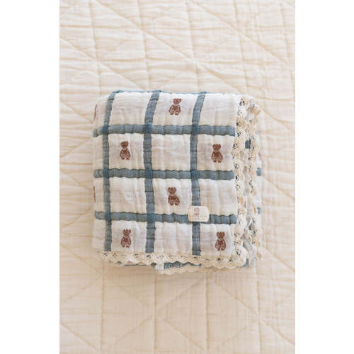 keepsake quilt - teddy bluebelle