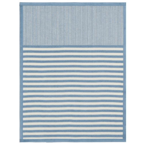 Sweet Pea Stripe Fog Mini Blanket