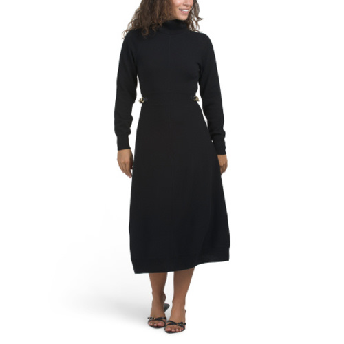 Wool Becky Raglan Horsebit Sweater Dress | Midi Dresses | T.J.Maxx