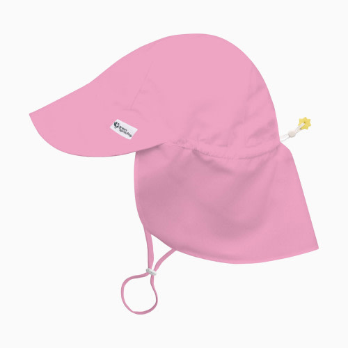 Green Sprouts Baby/Toddler UPF 50+ Eco Flap Hat - Light Pink - 0/6 Months
