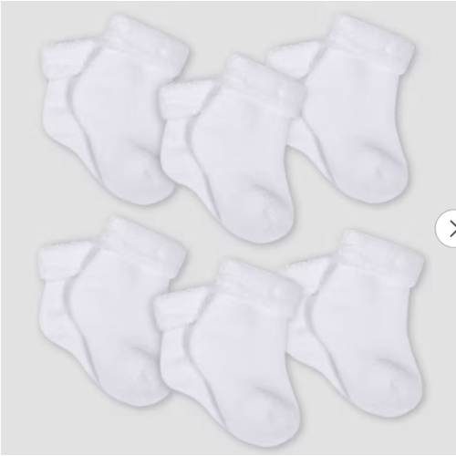 Gerber 8-Pack Wiggle-Proof Jersey Ankle Socks