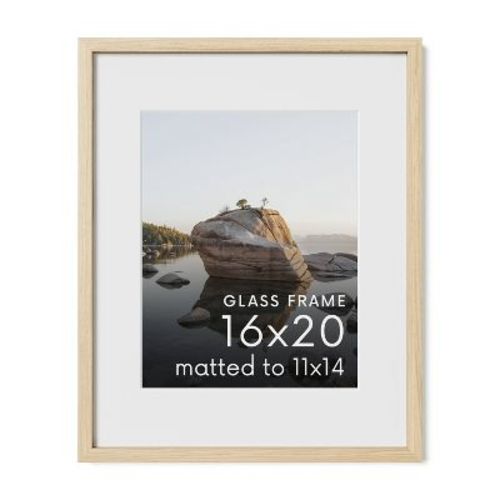 Haus and Hues Oak Wood Single Picture Frame with Real Glass