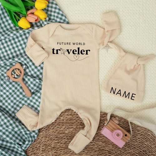 Future World Traveler Baby Bodysuit, Adventure Baby Outfit, Custom Newborn Clothes, Baby Announcement, Baby Shower Gift, Gender Neutral