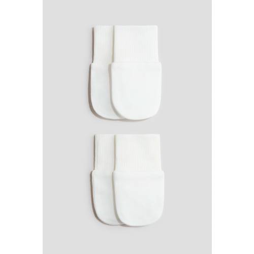 2-PACK COTTON JERSEY SCRATCH MITTENS