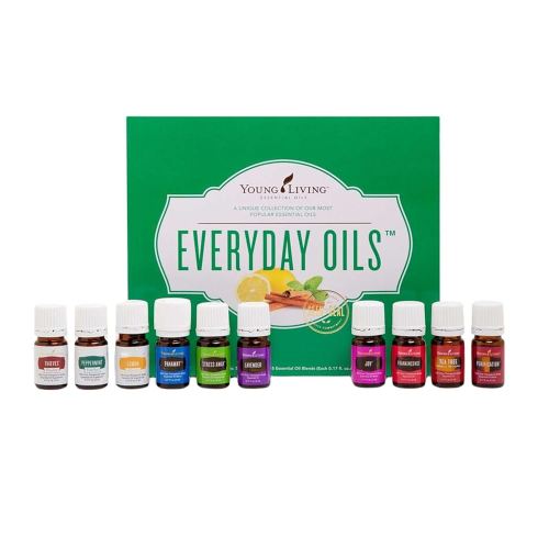 Young Living Everyday Oils Collection – 100% Pure Essential Oil Set, Includes 10 Popular Blends & Singles