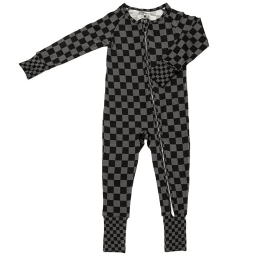Stealth Checker Zip Up Pajamas