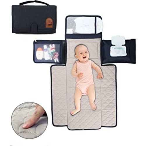 ORMAIE Ormaie Portable Diaper Changing Pad, Portable Changing Mat for Newborn Girl and Boy Navy