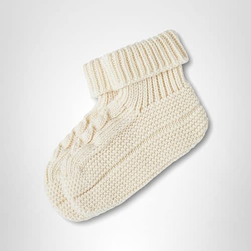 POLO RALPH LAUREN Unisex-baby Baby's Bootie with Cable 1 Pair Pack Soft Cotton Comfort