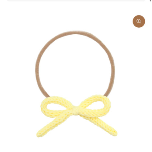 Crochet Bow - Lemonade Headband
