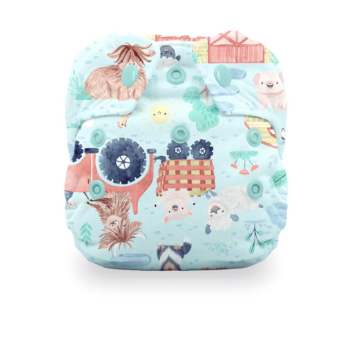 All in One Cloth Diaper for Newborns | Cotton + Hemp Absorbency