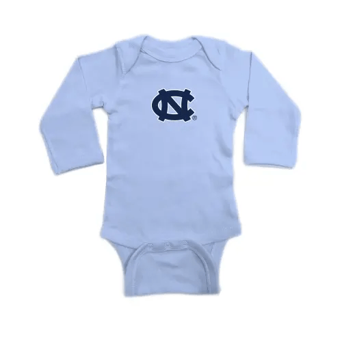 UNC Tar Heels Long Sleeve Baby Onesie