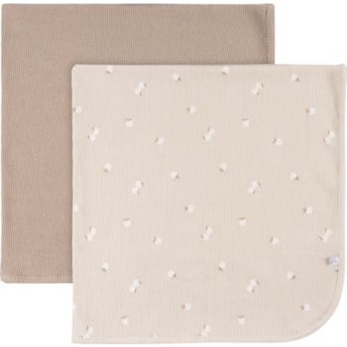 Tan Cotton Blankets 2-Pack Set