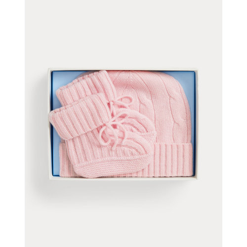 Cashmere Beanie & Bootie Set