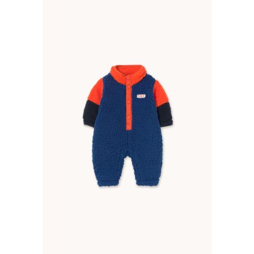 COLOR BLOCK POLAR SHERPA ONE-PIECE summer red | TINY