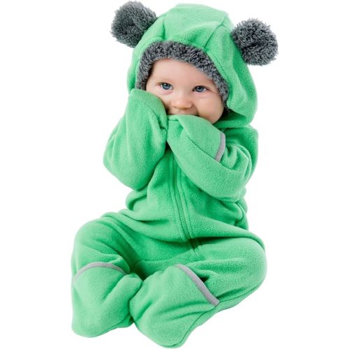 Cuddle Club Fleece Baby Bunting Bodysuit Hoodie, Newborn - 5T