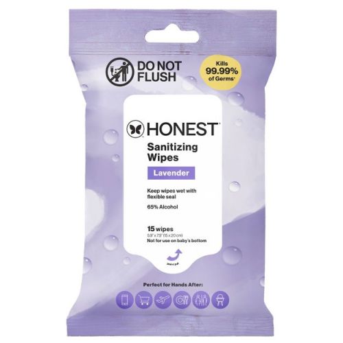 The Honest Company Sanitizing Hand Wipes Lavender Field - 15ct