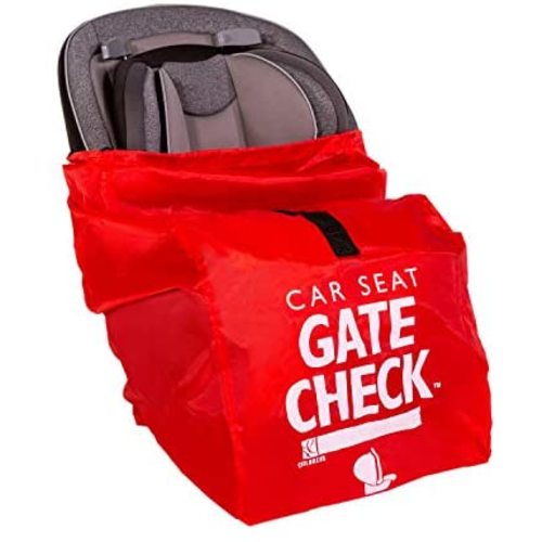 J.L. Childress Gate Check Bag for Car Seats - Air Travel Bag - Fits Convertible Car Seats, Infant carriers & Booster Seats, Red