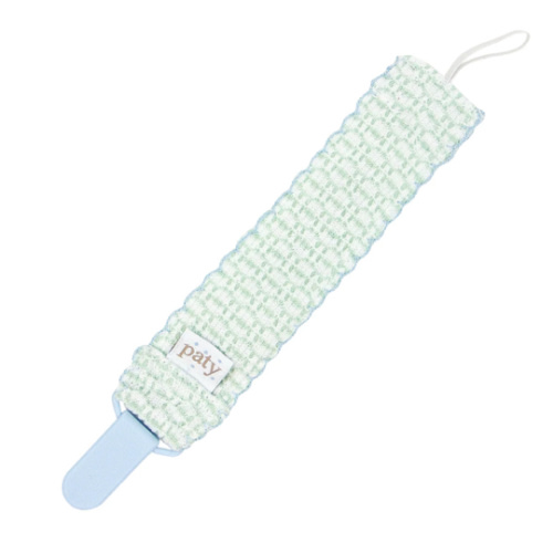 Paty Knit Solid Color Pacifier Clip