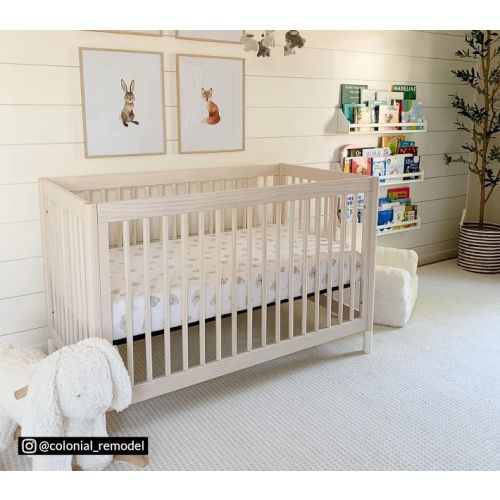 Babyletto 4-in-1 Gelato Convertible Crib - Washed Natural/White