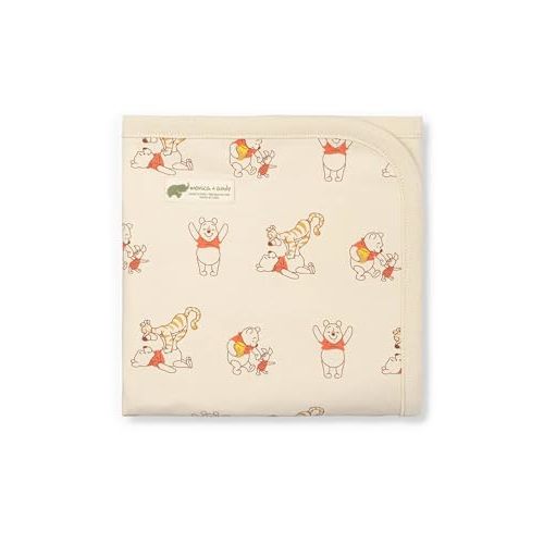 MONICA + ANDY Coming Home Blanket, Organic Cotton Baby Blanket, Newborn & Baby Accessory, Stretchy & Cozy Swaddle