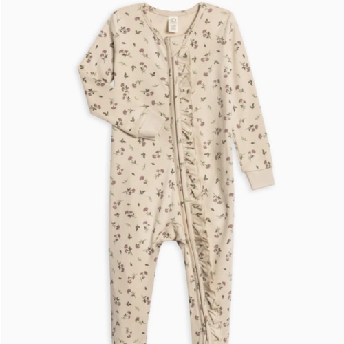 Neve Ruffle Zipper Footie