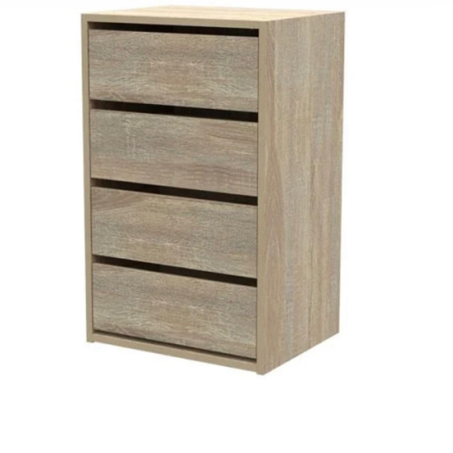 Flexi Storage Wardrobe 510 x 817 x 400mm White Matte 4 Drawer Unit