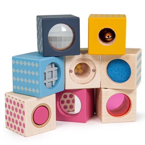 Bigjigs Toys Wooden Sensory Blocks | Scandiborn