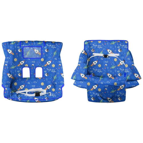 Shopping Cart Cover for Baby Girl Boy 2-in-1 High Chair Water Resistant High Chair Cover w/Phone Pouch Pocket Gender Neutral Cart Cover for Babies Padded Grocery Cart Cover for Baby
