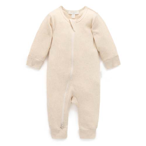 Ribbed Zip Growsuit