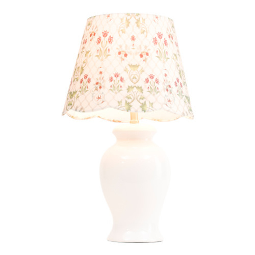 26in Ceramic Table Lamp With Printed Linen Shade | Home | T.J.Maxx
