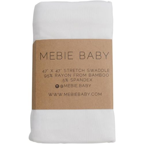 Mebie Baby White Stretch Swaddle - White