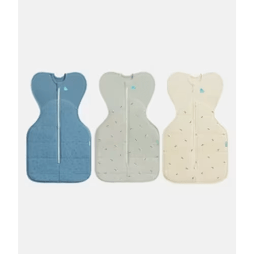Swaddle Up Starter Bundle | 2.5 TOG | Storm Blue Pebbles | Olive Bees | Oatmeal Bees