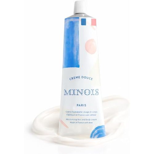 MINOIS PARIS Gentle Cream for Newborn and Kids | Face and Body Lotion Cream Made in France with Shea Butter, Sweet Almond, & Orange Blossom | Organic for Sensitive Skin, Toddler Moisturizer 3.38 fl oz