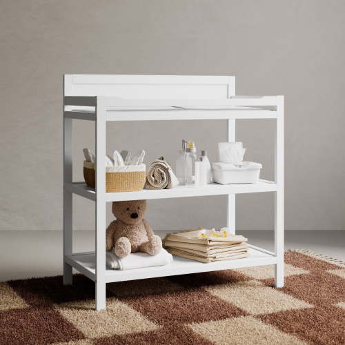 Storkcraft Alpine Infant Changing Table with Changing Pad, White