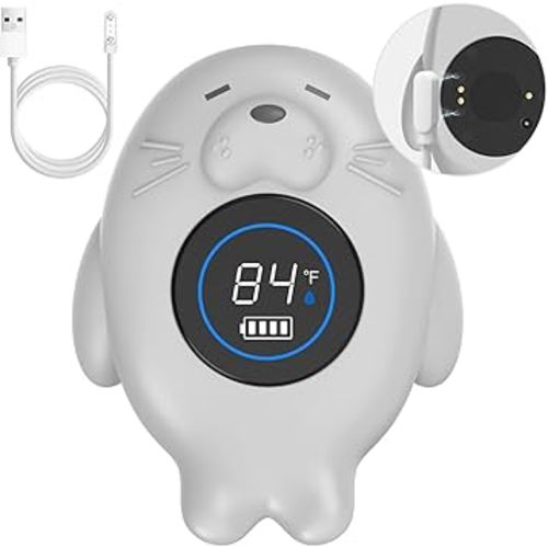 Rechargeable Bath Thermometer Baby Safety, Bath Temp Thermometer for Tub, Floating Shower Temperature Toy for Pregnancy Infant Kids