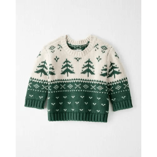 Baby Organic Cotton Fair Isle Sweater Knit Pullover - Little Planet | Carter's